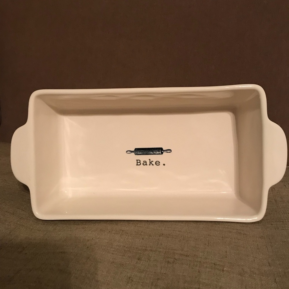 Rae Dunn By Magenta BAKE dish RARE FARMHOUSE CUTE
